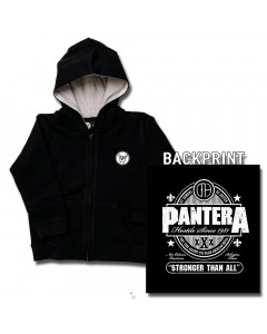 Pantera Baby-hættetrøje med lynlås | Stronger than All (Print on Demand)
